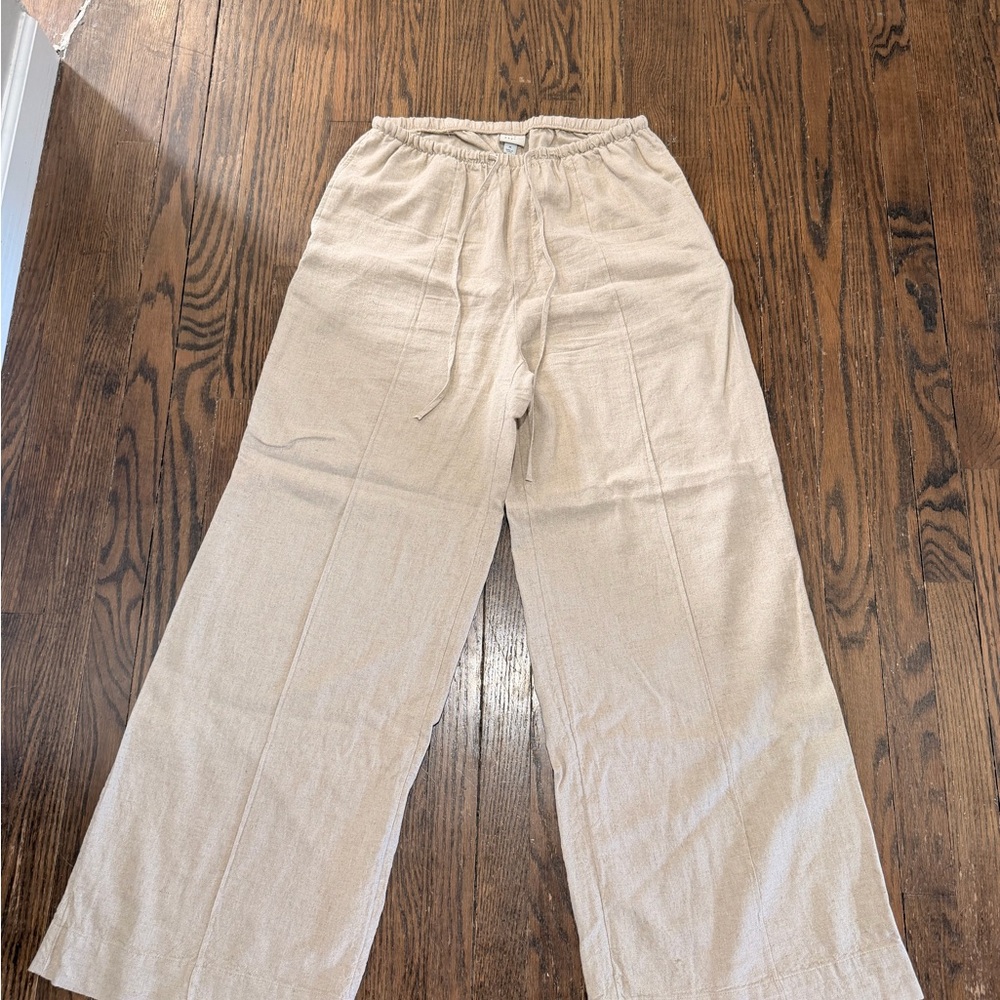 a new day Neutral Beige Elastic Waist Pull-On Pants